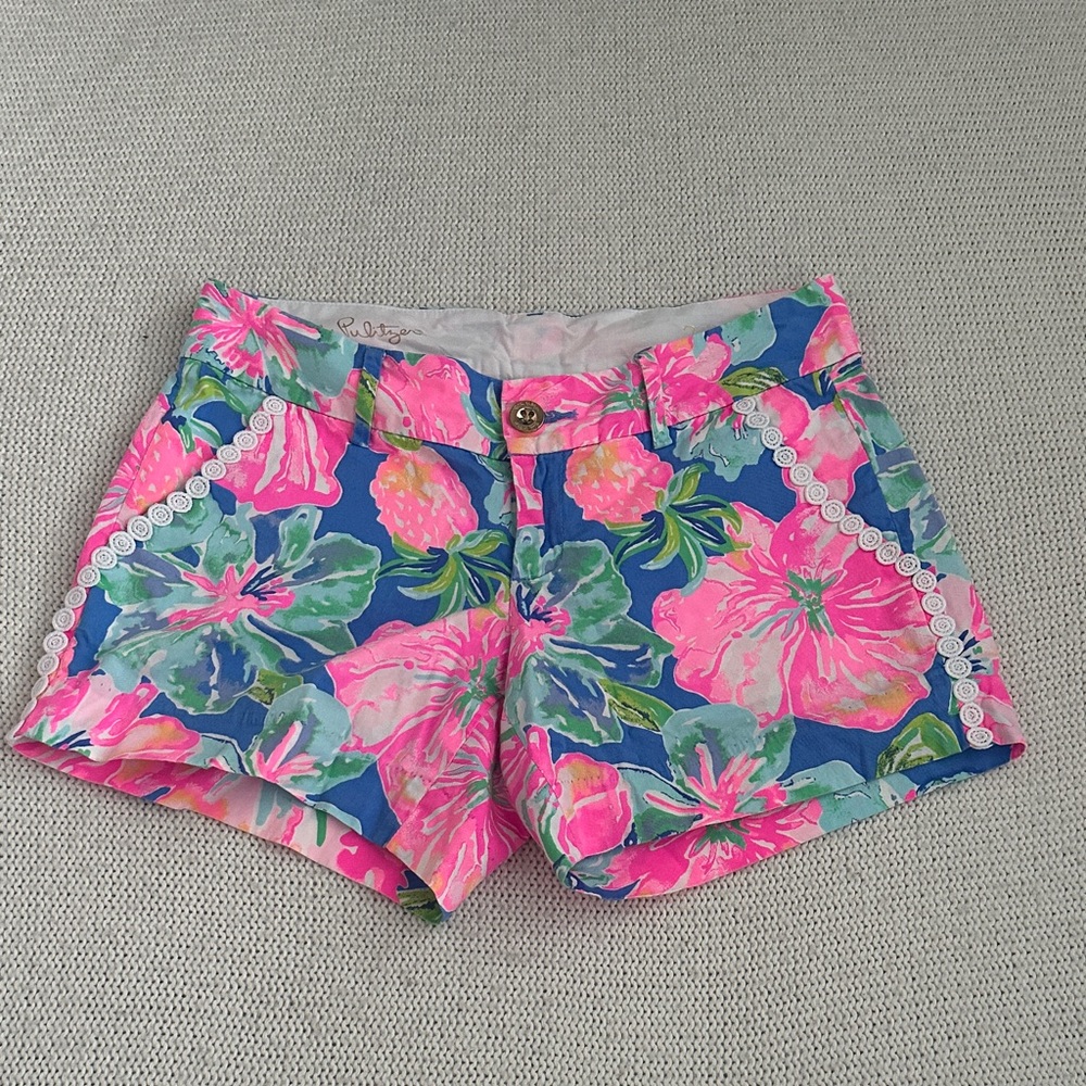 Lilly Pulitzer The Callahan Short Pink/Blue Size 2
